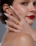 Cargue la imagen en el visor de la galería, Love in Rome Ring - Aquadan.co