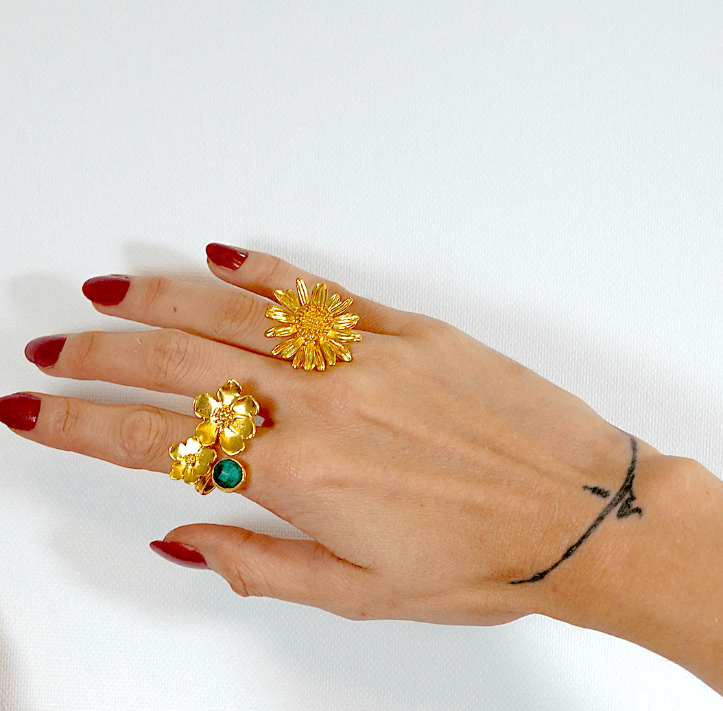 Flower Adjustable Ring - Aquadan.co