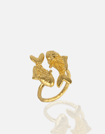 Cargue la imagen en el visor de la galería, Gold Fish Couple Ring - Aquadan.co