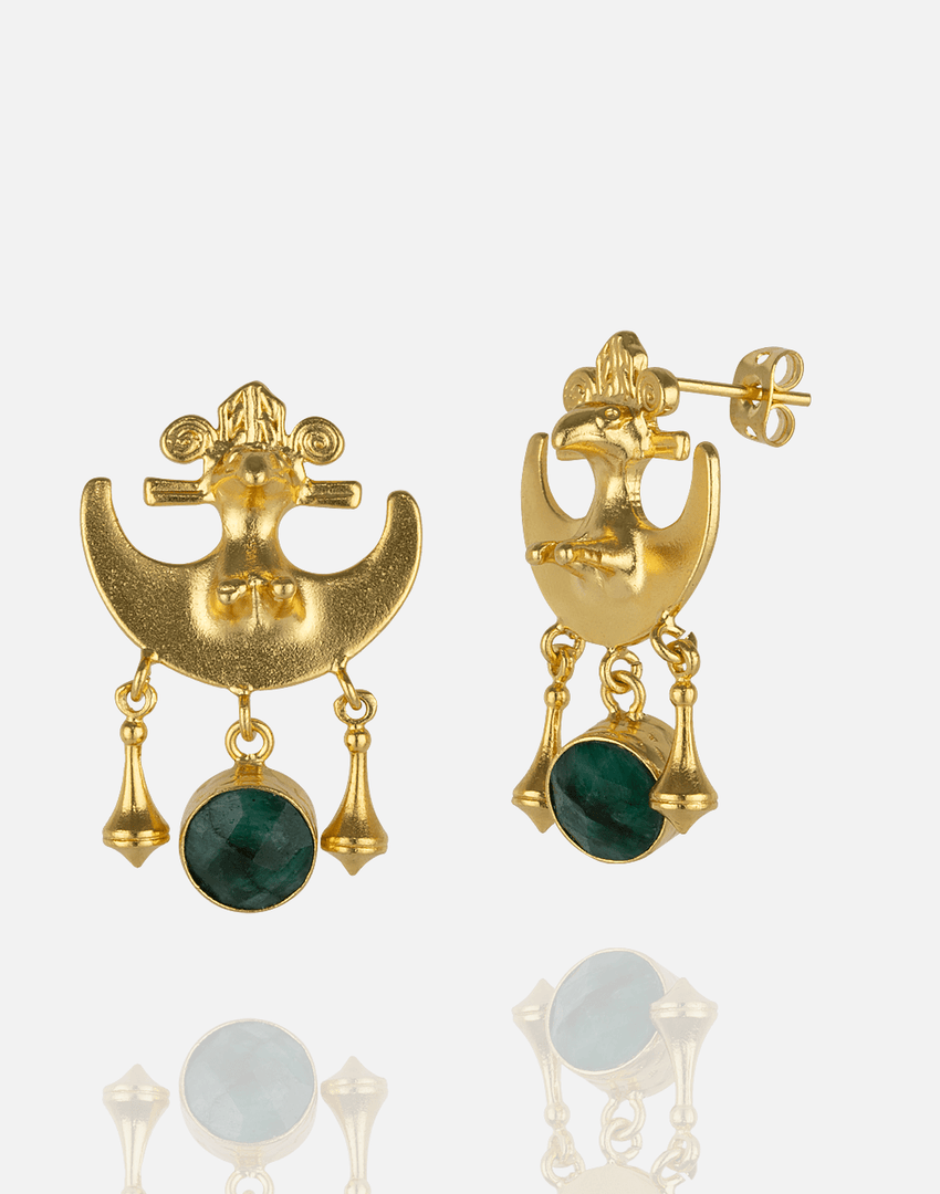 Golden Eclipse Earrings - Aquadan.co