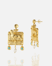 Golden Sphinx Elegance Earrings - Aquadan.co
