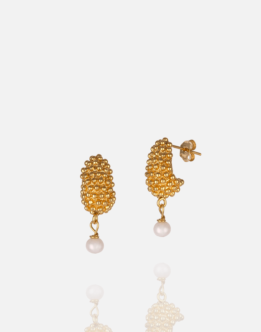 Grape Pearl Earring - Aquadan.co