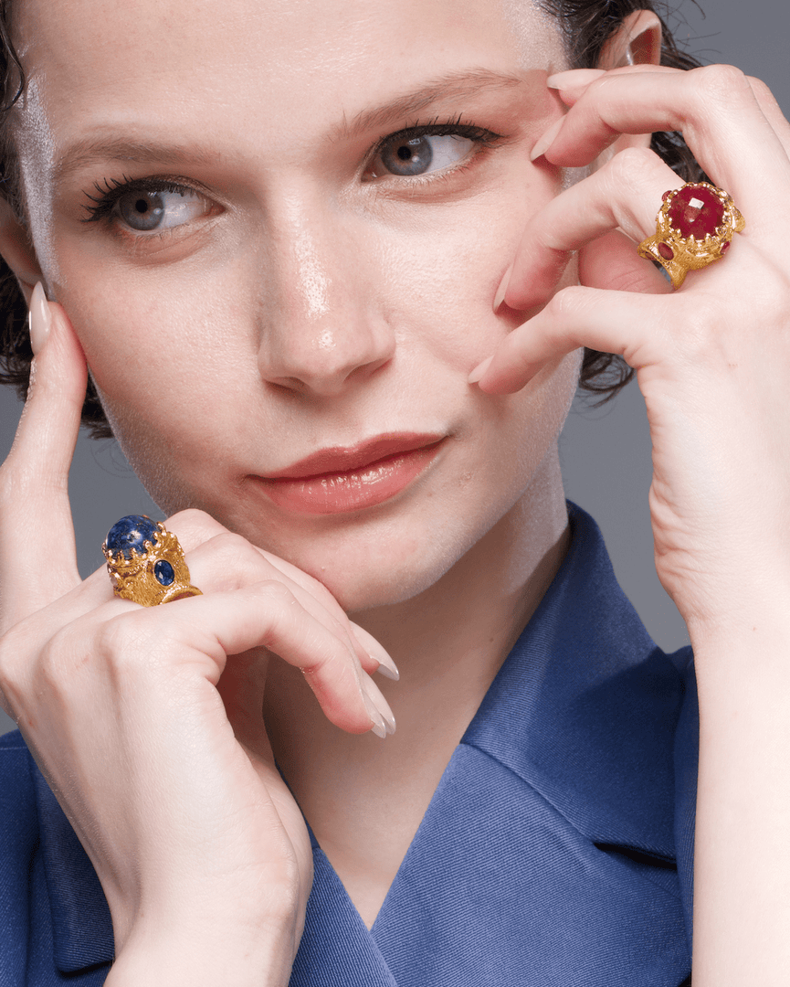 Lazuli Statement Ring - Aquadan.co