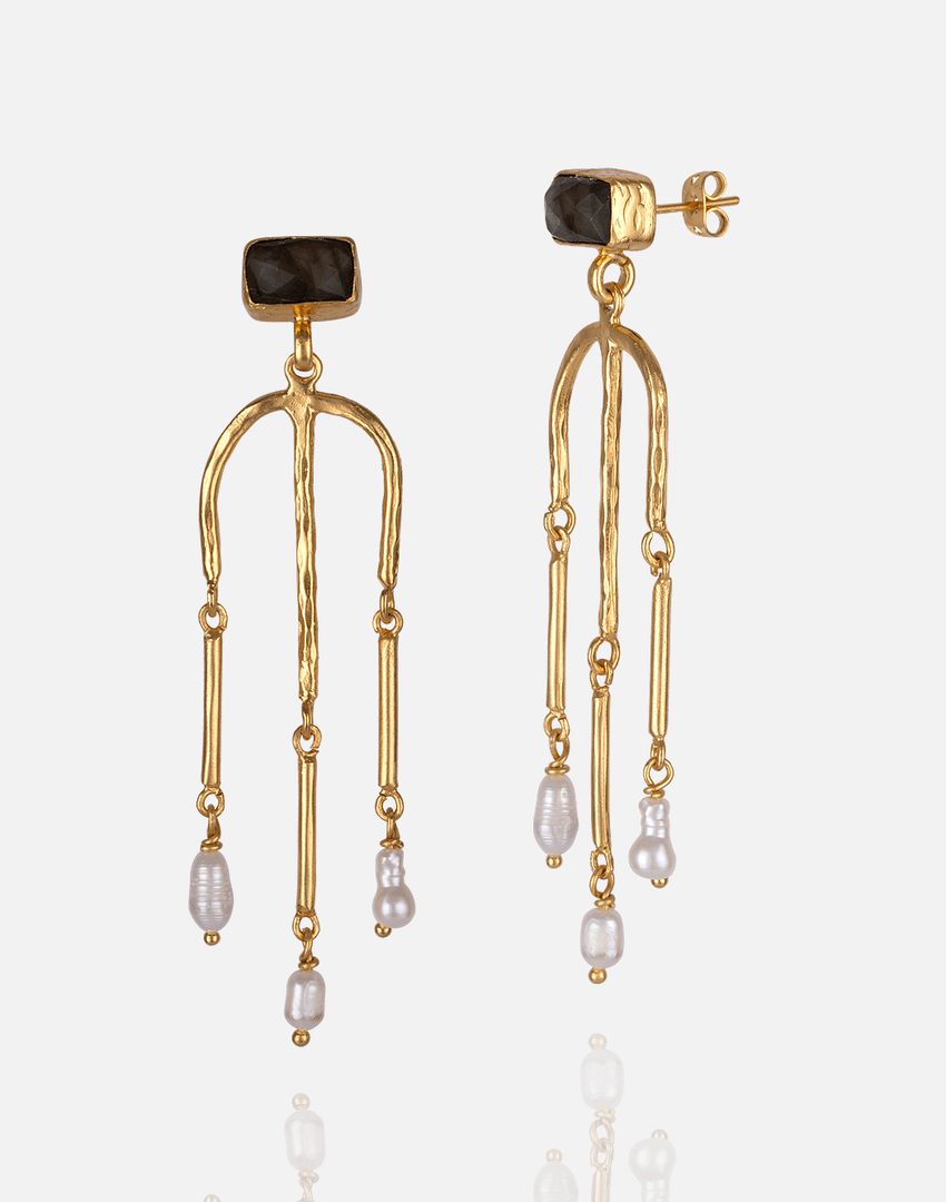 Night Elegance Pearl Earrings - Aquadan.co