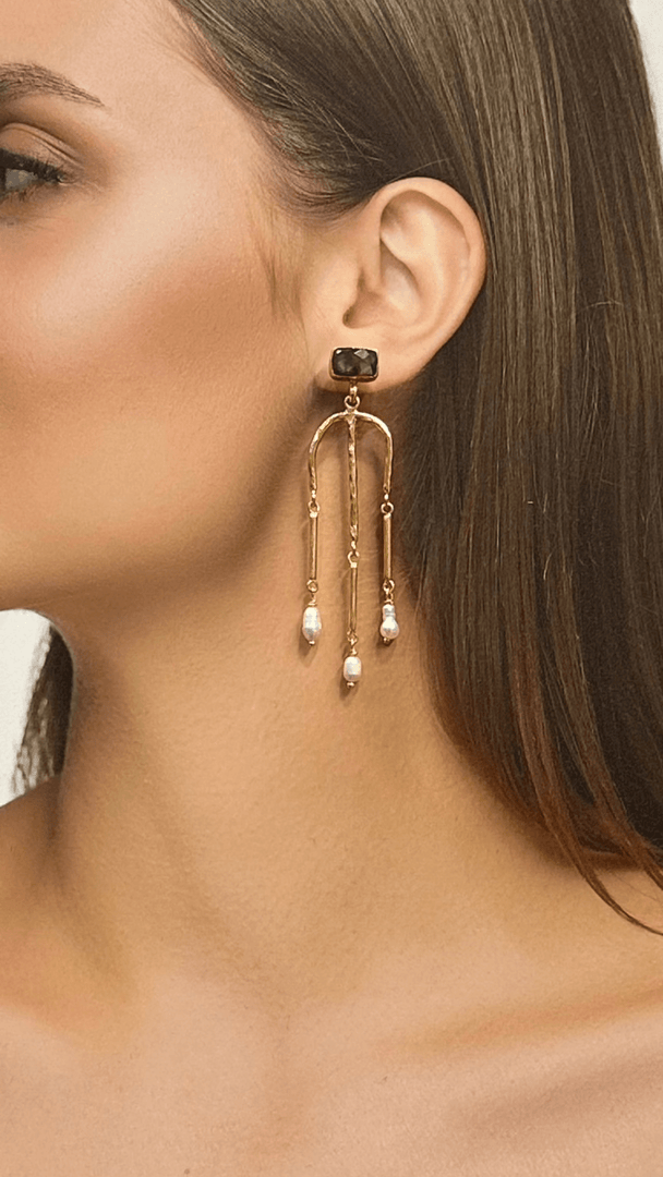 Night Elegance Pearl Earrings - Aquadan.co
