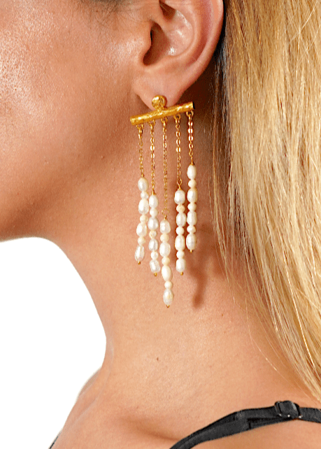 Pearl Chandelier Earrings - Aquadan.co