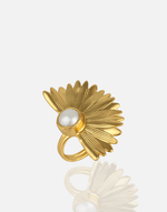 Cargue la imagen en el visor de la galería, Pearl Fan Adjustable Ring - Aquadan.co
