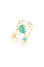 Load image into Gallery viewer, Aurora Gemstone Cuff - Aquadan.co