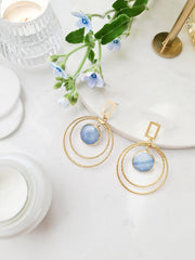 Turquoise Circle Earring - Aquadan.co